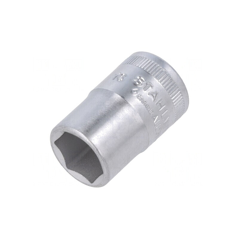 Tubulară HEX 16mm 1/2 38mm oțel cromat scurtă | Electronic-mag.ro | Componente Electronice