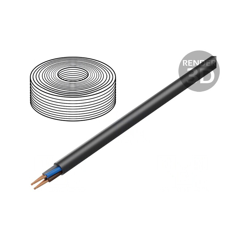 Cablu Electric Negru 4G6mm2 TITANEX H07RN-F | Electronic-mag.ro | Componente Electronice