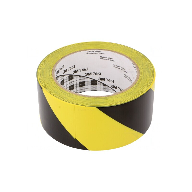 Bandă Avertizare Galben-Negru 33m x 50mm | Electronic-mag.ro | Componente Electronice