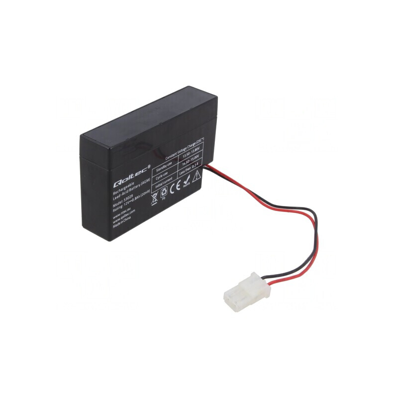 Baterie AGM Plumb-Acid 12V 0.8Ah Fără Întreținere | Electronic-mag.ro | Componente Electronice