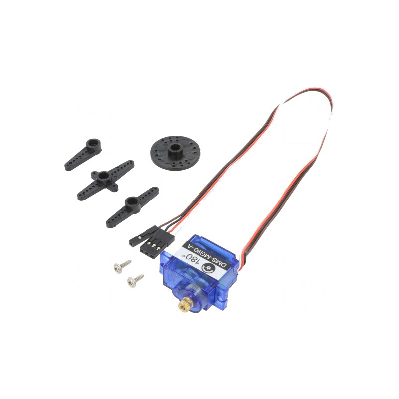 Servomecanism Micro Analogic Metalic 180° 4.8-6V DC | Electronic-mag.ro | Componente Electronice