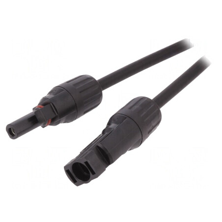 Cablu solar tată-mamă 4mm2 1.5m drept | Electronic-mag.ro | Componente Electronice
