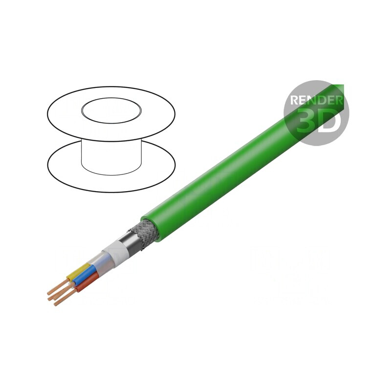 Cablu Ethernet Industrial PROFINET 5e SF/UTP 2x2x22AWG | Electronic-mag.ro | Componente Electronice