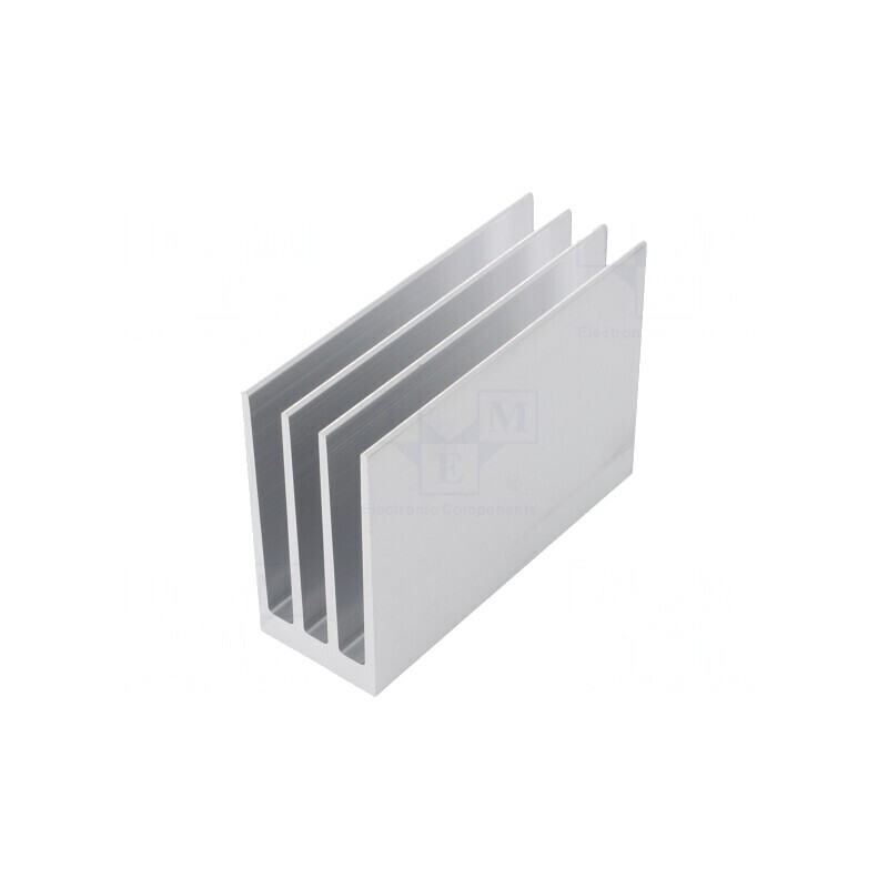 Radiator Extrudat cu Aripioare Naturale 100mm x 35mm Brut | Electronic-mag.ro | Componente Electronice