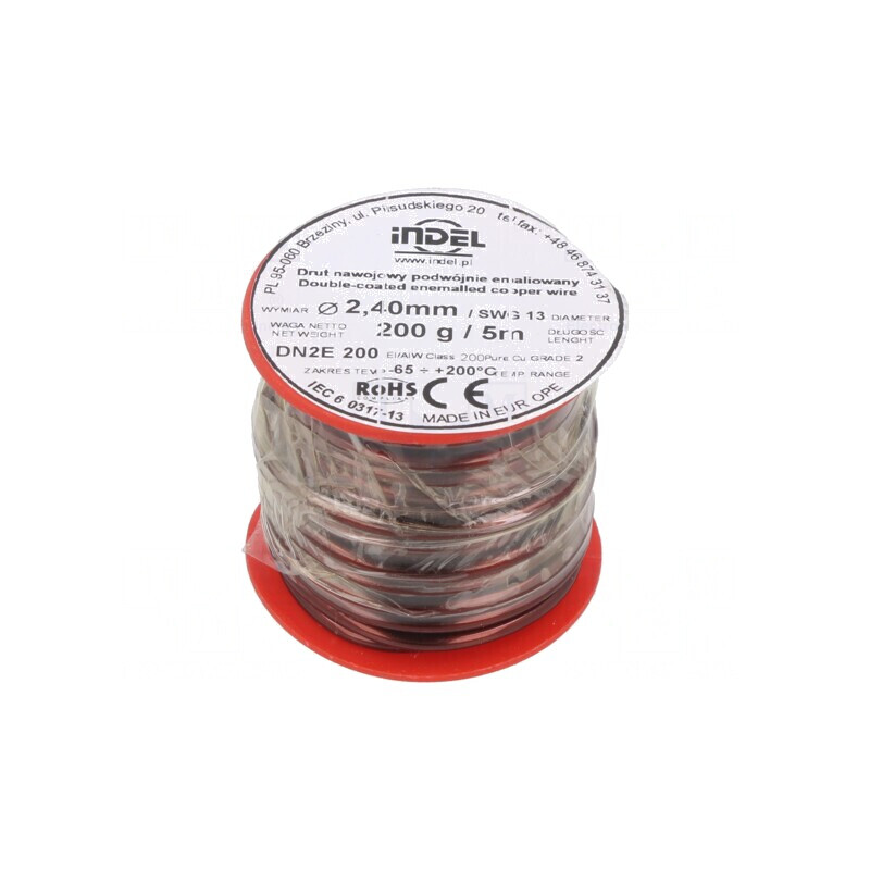 Sârmă Dublu Emailată 2,4mm 0,2kg Cu 65÷200°C | Electronic-mag.ro | Componente Electronice