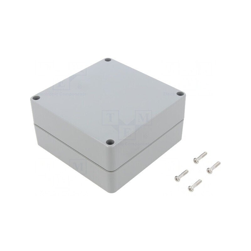 Carcasă Universală ABS Gri Deschis 120x120x60mm | Electronic-mag.ro | Componente Electronice