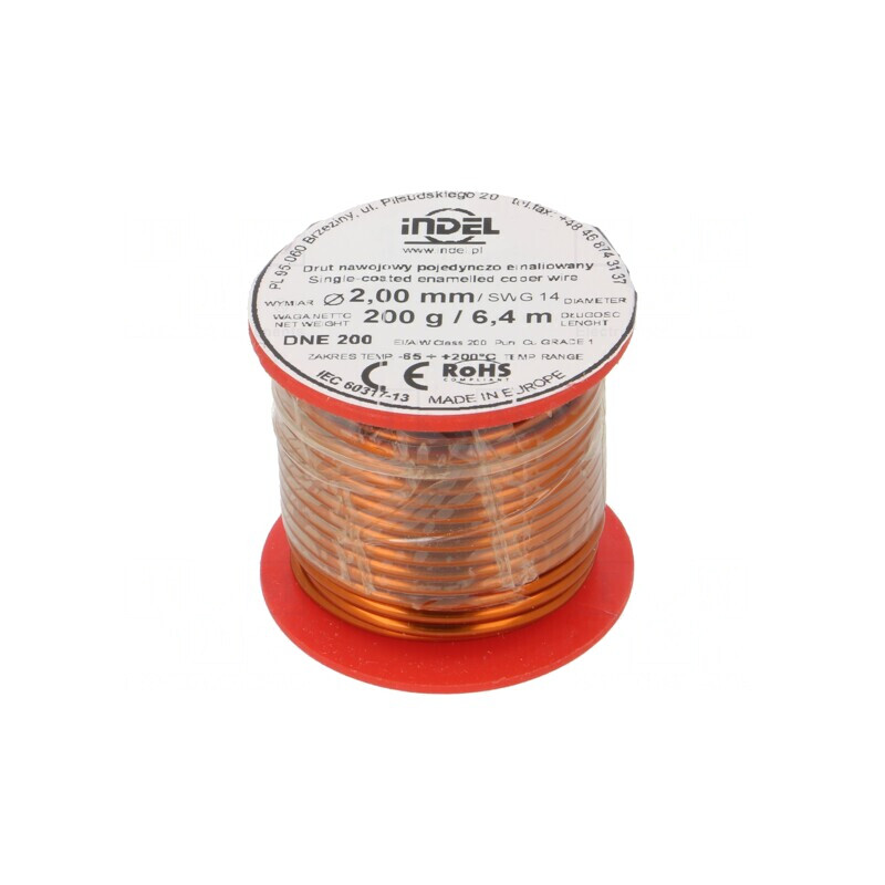 Sârmă Emailată 2mm 0.2kg Cupru | Electronic-mag.ro | Componente Electronice