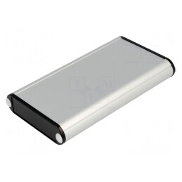 Carcasă aluminiu gri 72x120x19mm | Electronic-mag.ro | Componente Electronice
