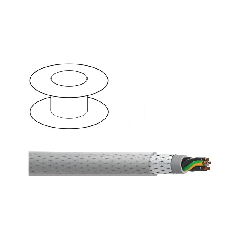 Cablu PVC Transparent 300V/500V 7G2,5mm2 100m | Electronic-mag.ro | Componente Electronice