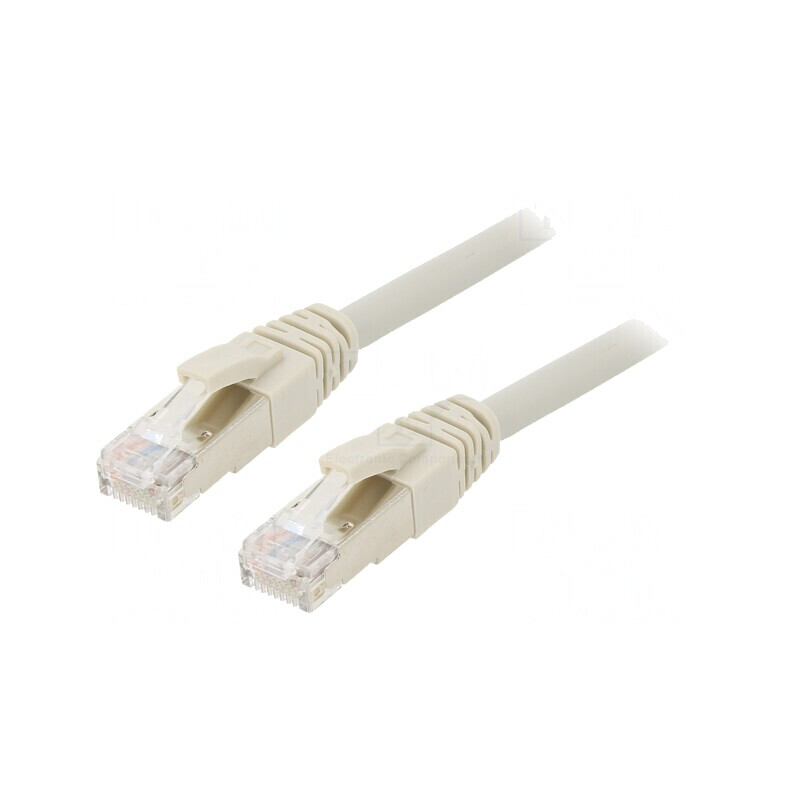 Patch Cord Ethernet Cat6a S/FTP Cu LSZH Gri 2m | Electronic-mag.ro | Componente Electronice