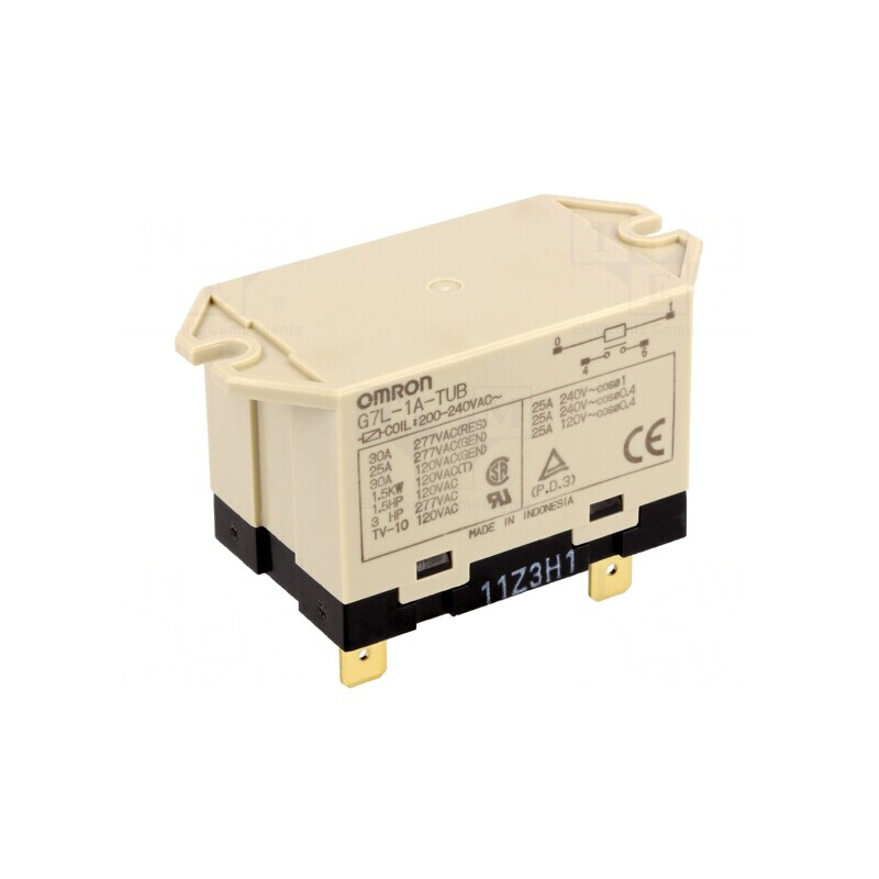 Releu Electromagnetic SPST-NO 230VAC G7L | Electronic-mag.ro | Componente Electronice