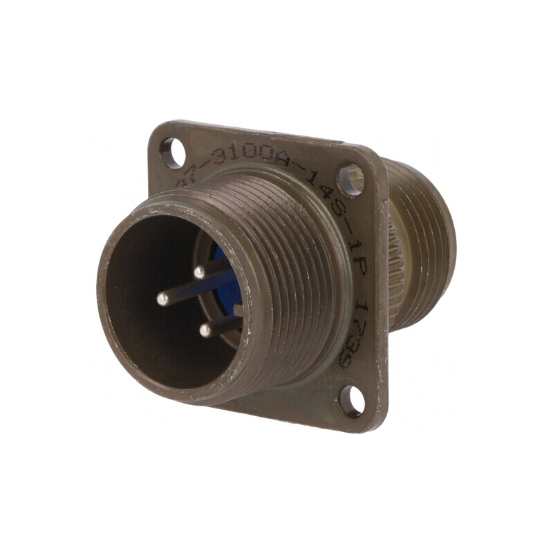 Conector Circular Aliaj Aluminiu 14S Oliv | Electronic-mag.ro | Componente Electronice