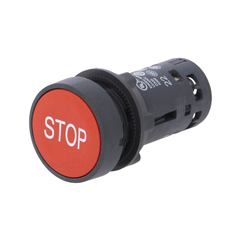 Comutator de Apăsare 22mm 1NC/NO | Electronic-mag.ro | Componente Electronice