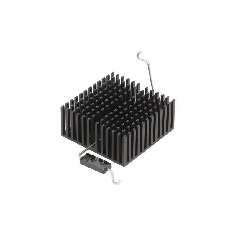 Radiator extrudat cu aripioare BGA/FPGA negru 40x40mm | Electronic-mag.ro | Componente Electronice