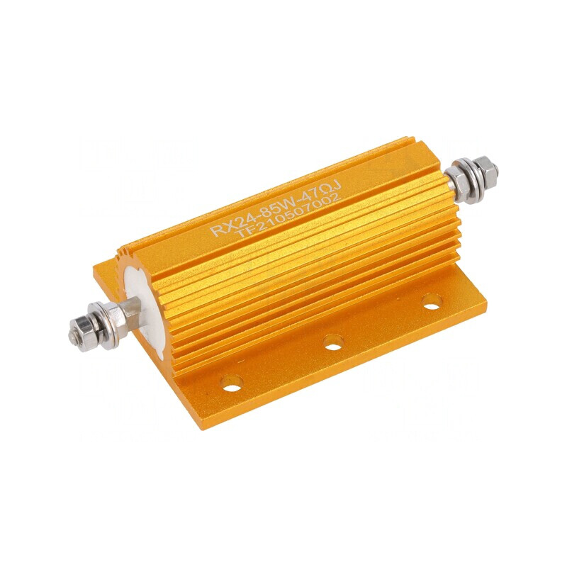 Rezistor Bobinat cu Radiator 47Ω 85W | Electronic-mag.ro | Componente Electronice