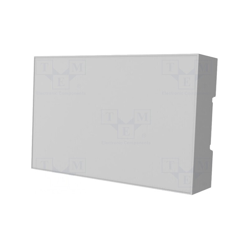 Carcasă pentru șină DIN, gri, 90x142x32 mm, 8 module | Electronic-mag.ro | Componente Electronice
