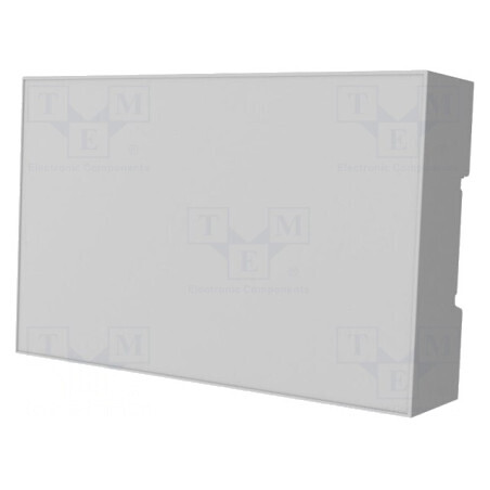 Carcasă pentru șină DIN, gri, 90x142x32 mm, 8 module | Electronic-mag.ro | Componente Electronice