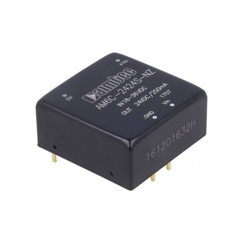 Convertor DC/DC 6W 18-36V la 24V 250mA | Electronic-mag.ro | Componente Electronice