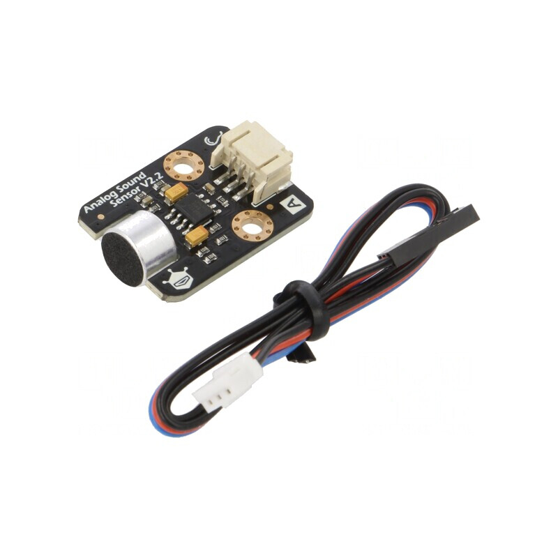 Senzor Sunet Analogic 5VDC Gravity cu Modul și Cabluri | Electronic-mag.ro | Componente Electronice