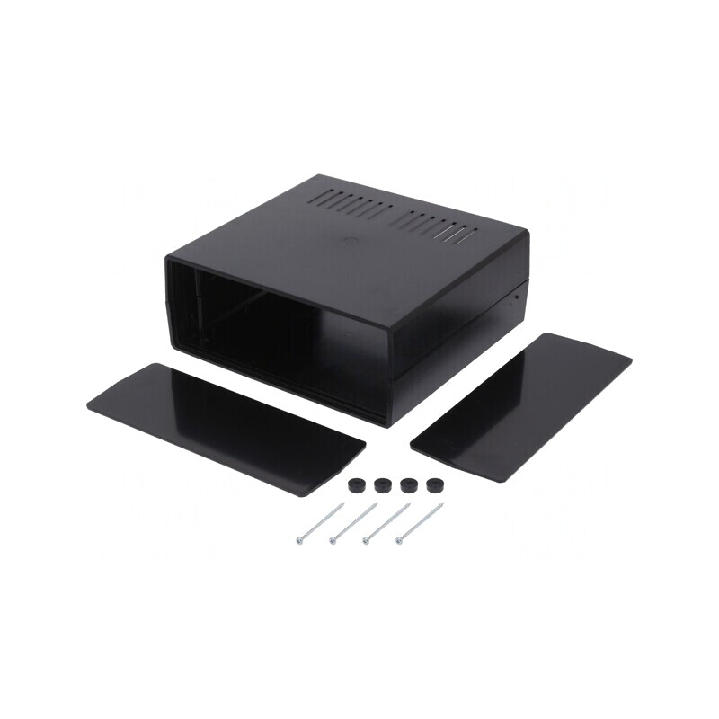 Carcasă ventilată ABS neagră 218x237x92mm | Electronic-mag.ro | Componente Electronice Carcasă ventilată ABS neagră 218x237x92mm | Electronic-mag.ro | Componente Electronice