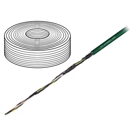 Cablu de control chainflex® CF5 7G1,5mm2 PVC verde | Electronic-mag.ro | Componente Electronice