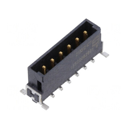 Conector PCB-PCB tată 6 PIN 2.54mm har-flex® Power | Electronic-mag.ro | Componente Electronice