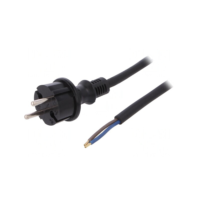 Cablu Electric Negru 2x1.5mm² 16A 4.5m | Electronic-mag.ro | Componente Electronice