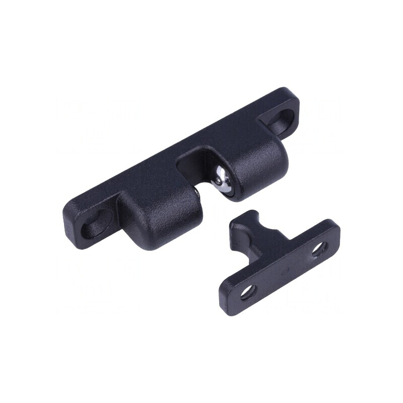 Blocator cu bile pentru profile T 16,5mm x 80mm negru | Electronic-mag.ro | Componente Electronice