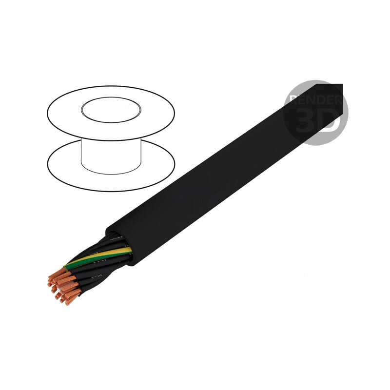 Cablu Electric JZ-500-BK 18G1,5mm2 Negru | Electronic-mag.ro | Componente Electronice