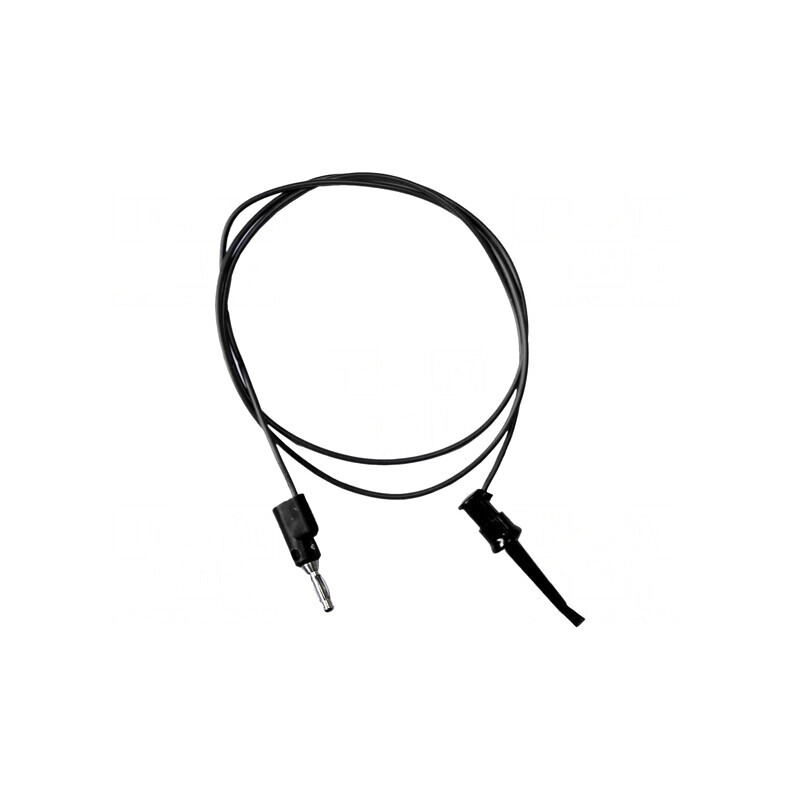 Cablu de măsurare 5A cu clips și mufă banană 4mm neagră | Electronic-mag.ro | Componente Electronice Cablu de măsurare 5A cu clips și mufă banană 4mm neagră | Electronic-mag.ro | Componente Electronice