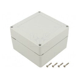 Carcasă Universală cu Bucșă din Alamă 120x120x75mm | Electronic-mag.ro | Componente Electronice