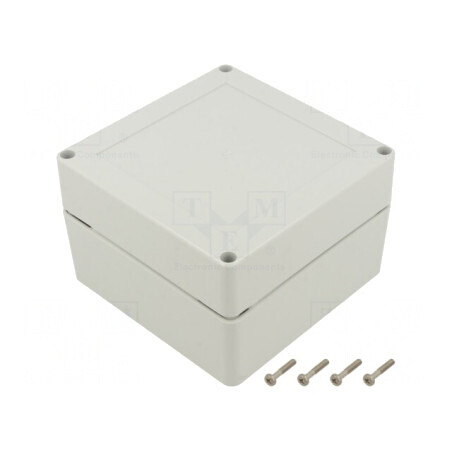 Carcasă Universală cu Bucșă din Alamă 120x120x75mm | Electronic-mag.ro | Componente Electronice