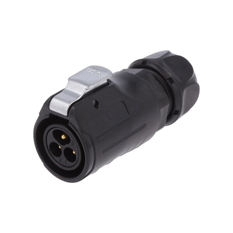 Conector Circular Mufă 20mm 3-PIN Aurit 20A Tată | Electronic-mag.ro | Componente Electronice