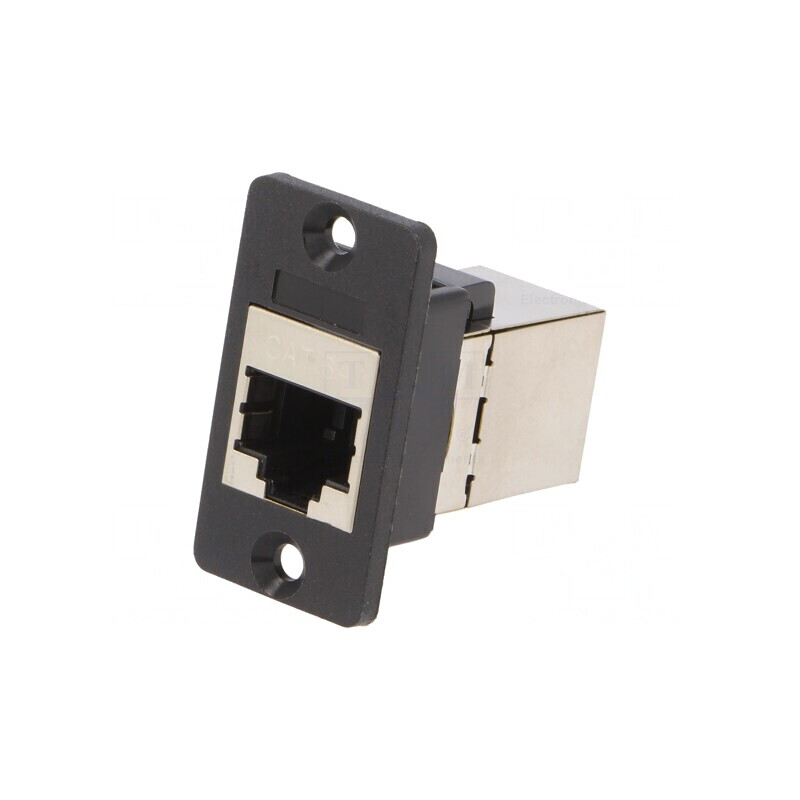 Adaptor SLIM Cat 6a Ecranat 8p8c 29mm Plastic | Electronic-mag.ro | Componente Electronice