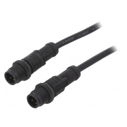 Cablu Senzori Automatizări 4 PIN M12-M12 0.5m Mufă | Electronic-mag.ro | Componente Electronice
