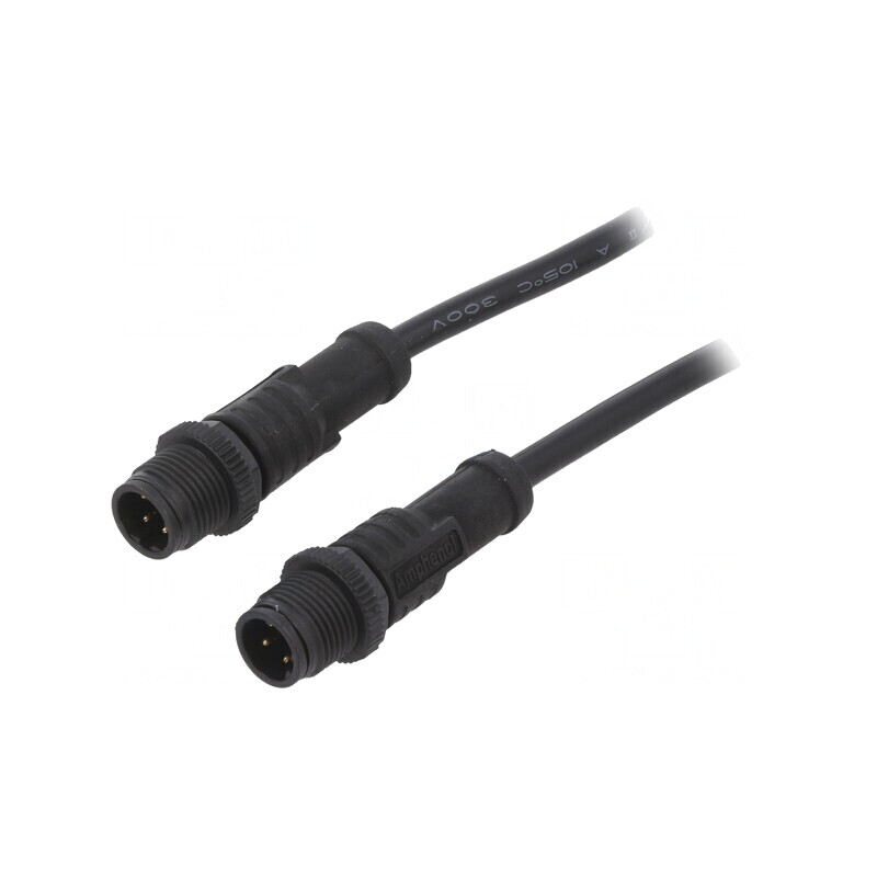 Cablu Senzori Automatizări 4 PIN M12-M12 0.5m Mufă | Electronic-mag.ro | Componente Electronice