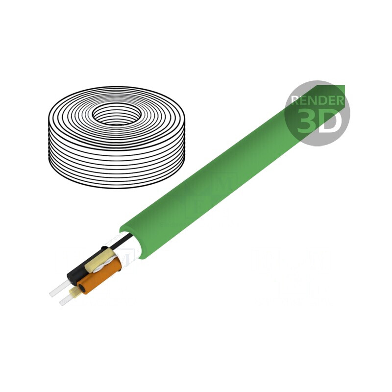 Cablu fibră optică HITRONIC® POF 8mm | Electronic-mag.ro | Componente Electronice