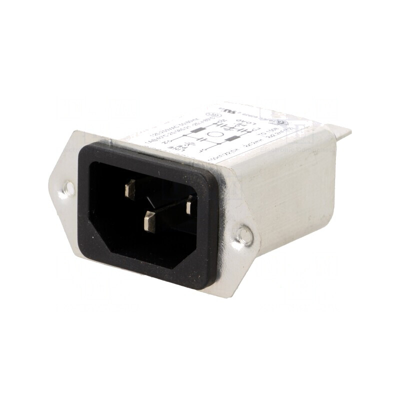 Conector Alimentare AC 1A 250V IEC 60320 | Electronic-mag.ro | Componente Electronice