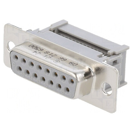 Mufă D-Sub 15-Pin Mamă IDC pentru Cablu-Bandă | Electronic-mag.ro | Componente Electronice