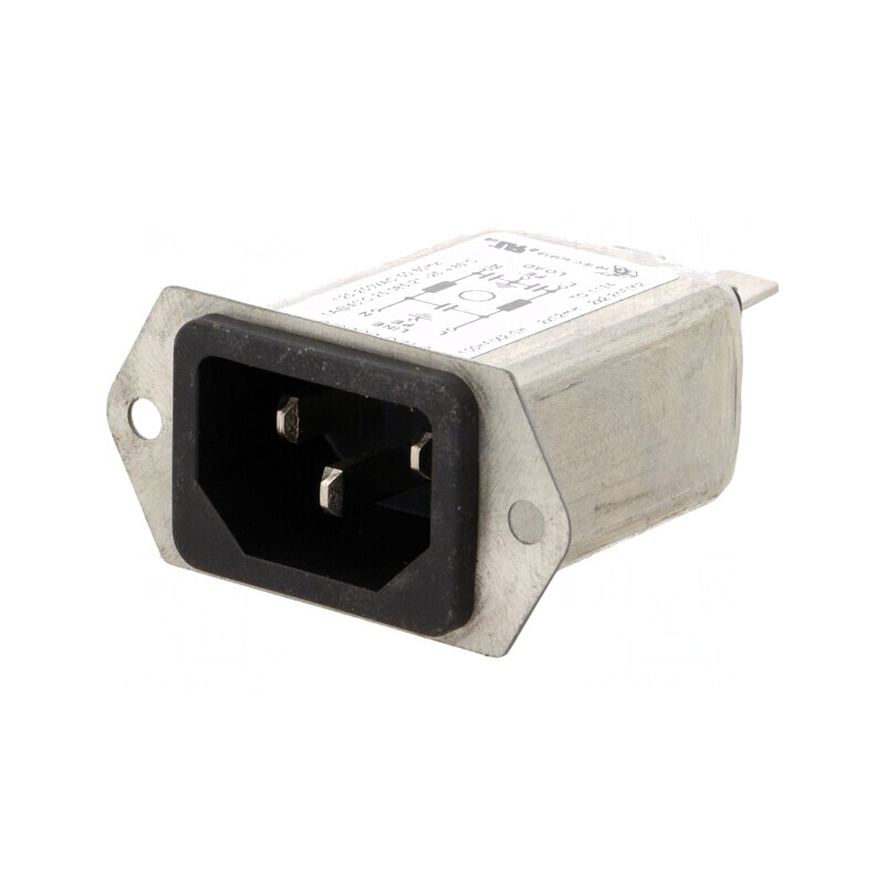 Conector Alimentare AC IEC 60320 1A 250V  | Electronic-mag.ro | Componente Electronice