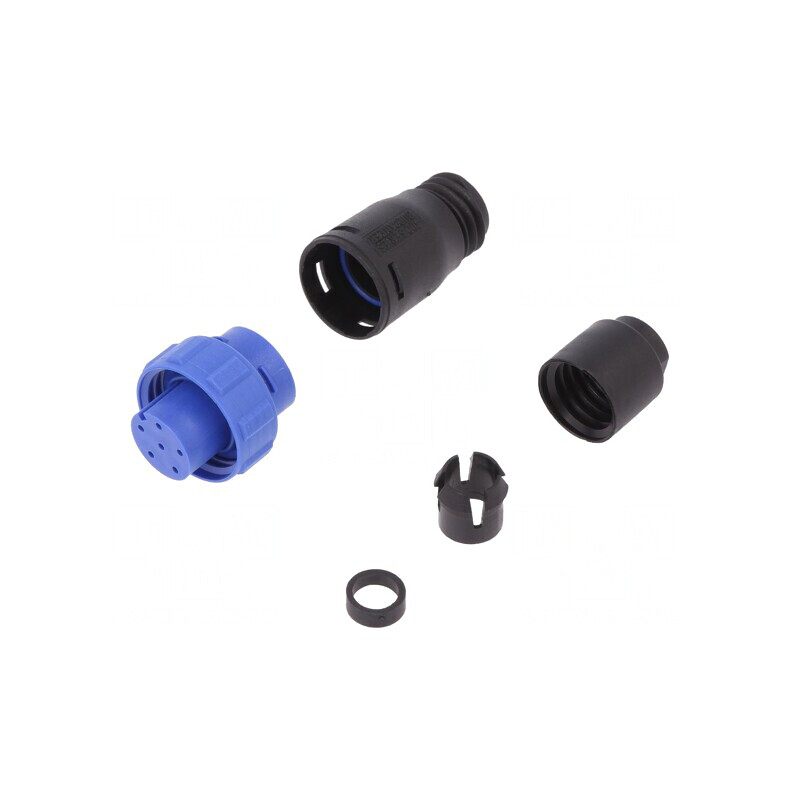 Conector Circular Mufă Mamă 6 PIN Fără Contacte Pe Cablu | Electronic-mag.ro | Componente Electronice