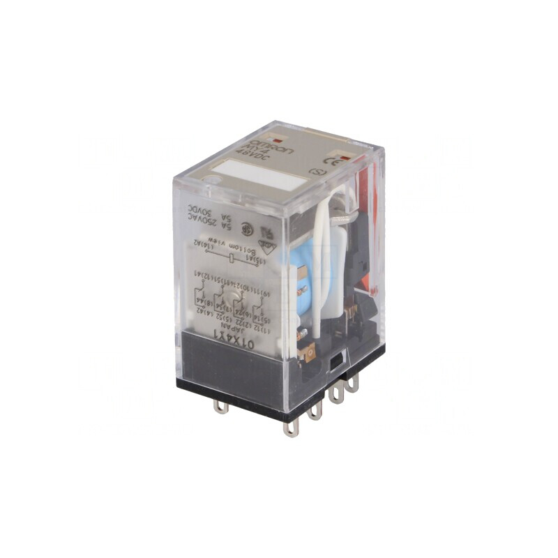 Releu Electromagnetic 4PDT 48VDC 5A | Electronic-mag.ro | Componente Electronice