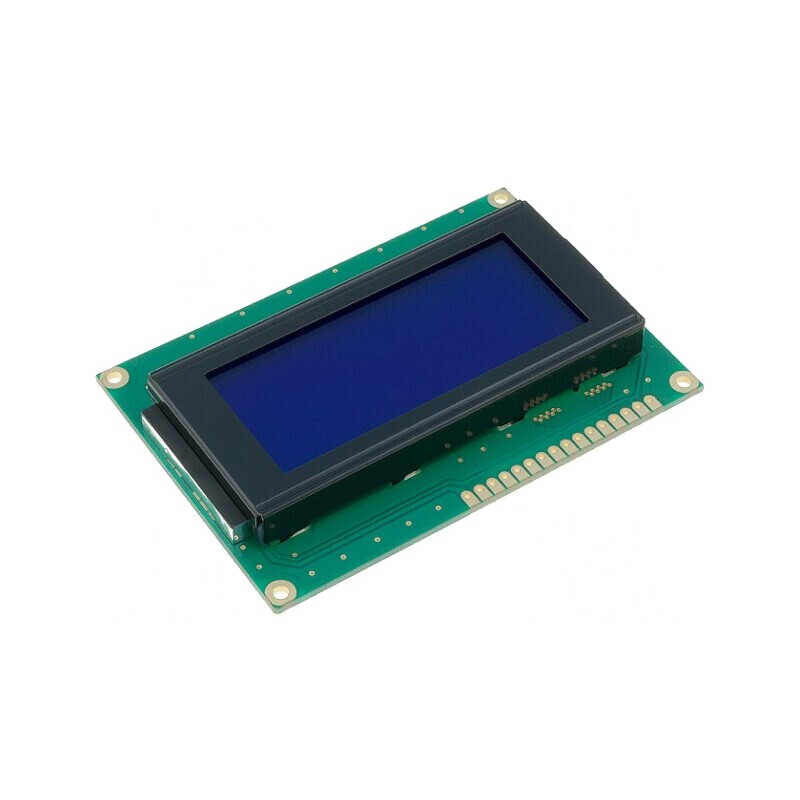 Afișaj LCD Alfanumeric 16x4 STN Negativ LED Albastru | Electronic-mag.ro | Componente Electronice