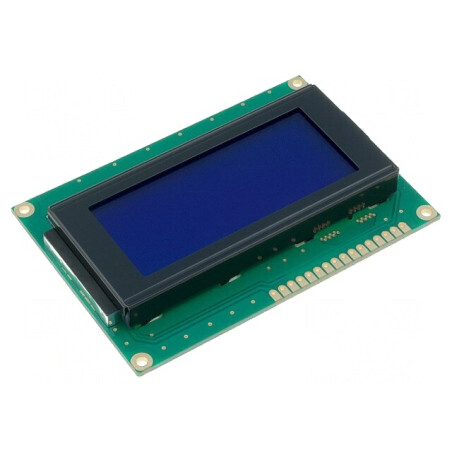 Afișaj LCD Alfanumeric 16x4 STN Negativ LED Albastru | Electronic-mag.ro | Componente Electronice