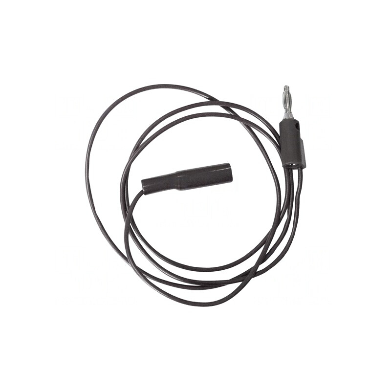 Cablu de Măsurare 5A Mufă Banană 4mm Clemă Crocodil Negru | Electronic-mag.ro | Componente Electronice