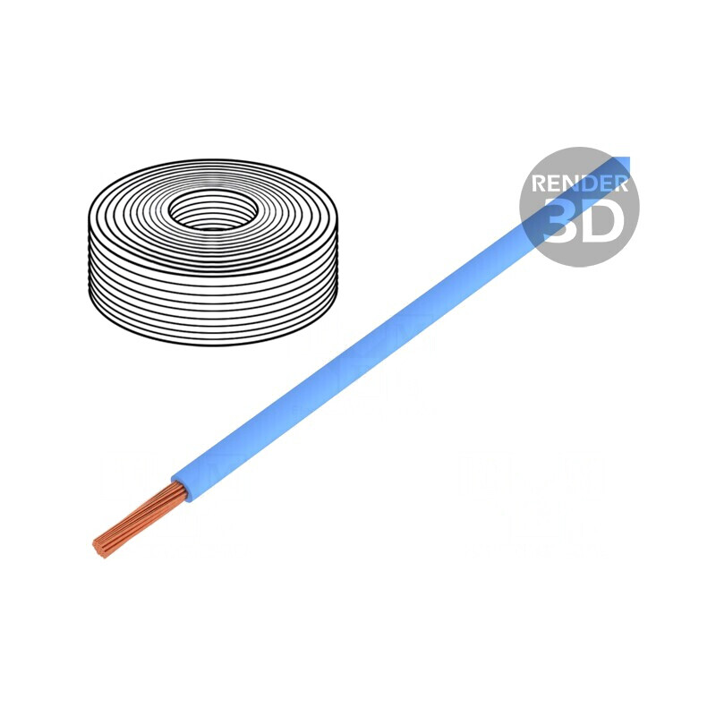 Cablu H07Z-K Cu 25mm2 Albastru 450V/750V | Electronic-mag.ro | Componente Electronice