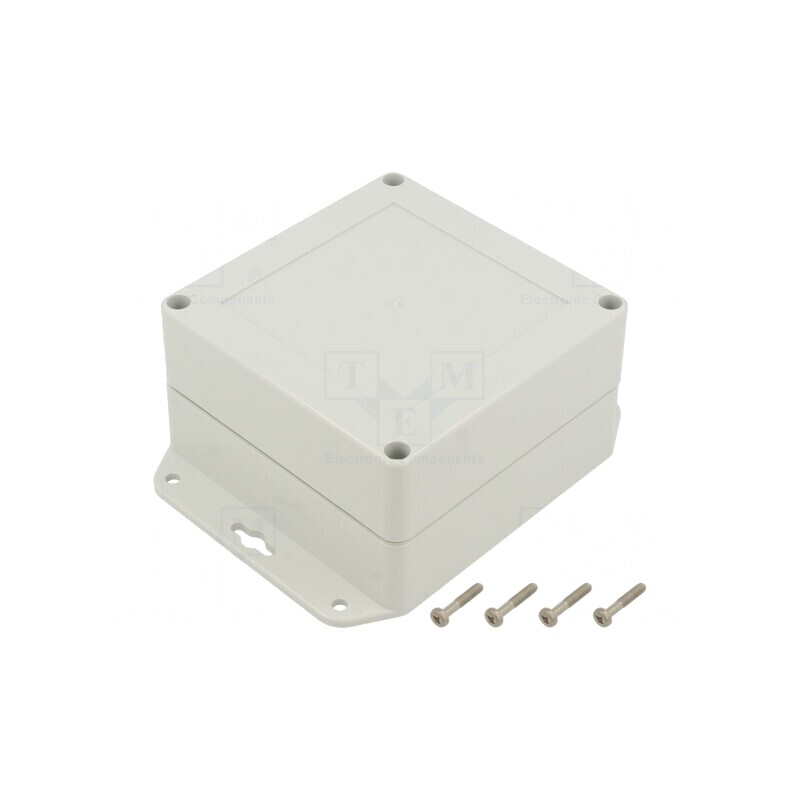Carcasă Universală ABS Gri Deschis 120x120x60mm | Electronic-mag.ro | Componente Electronice