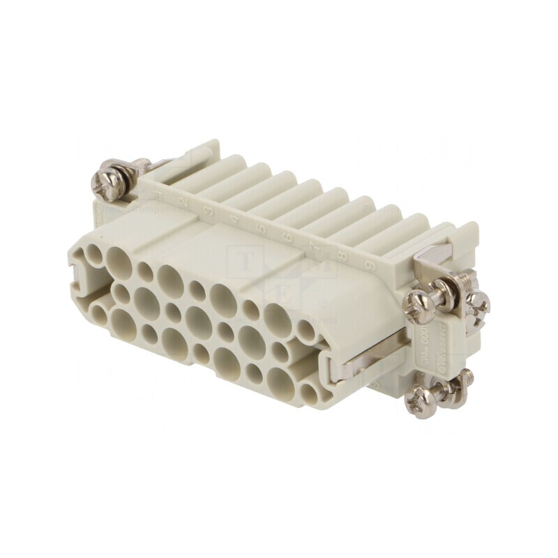 Conector HDC Inserturi Contact Mamă 25 Pini 40-125°C | Electronic-mag.ro | Componente Electronice