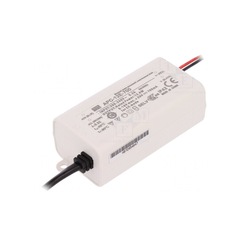 Alimentator LED 12,6W 700mA 9-18VDC | Electronic-mag.ro | Componente Electronice