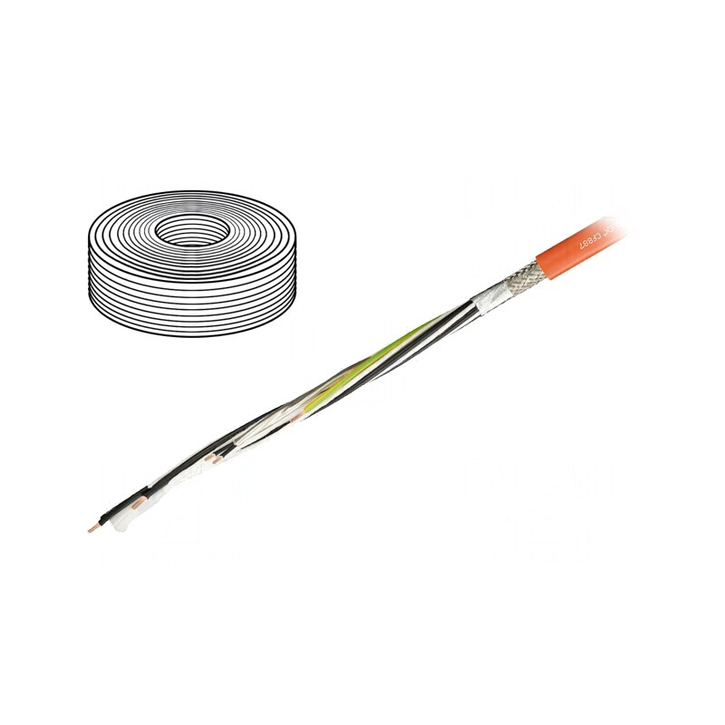 Cablu de Control Hibrid Portocaliu chainflex CF887 | Electronic-mag.ro | Componente Electronice
